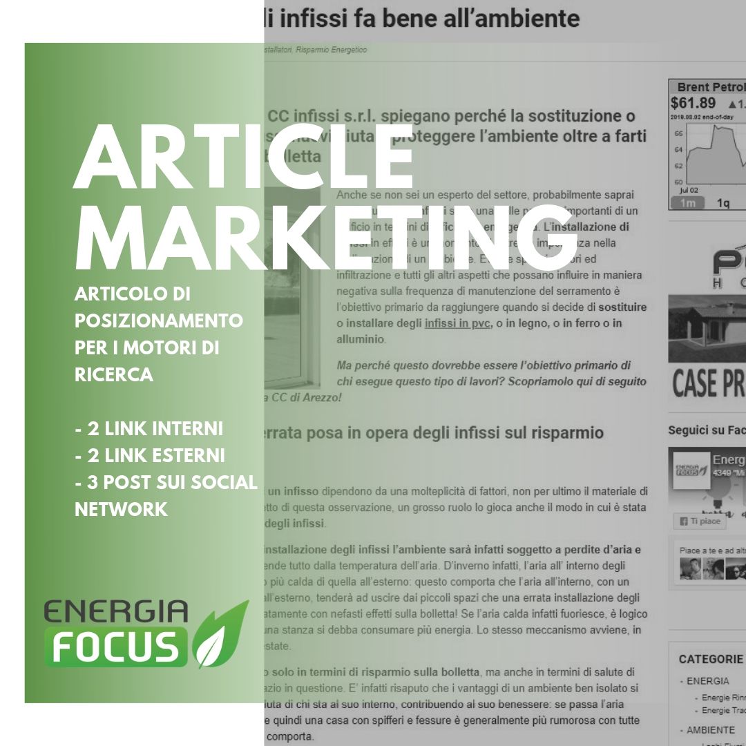 ARTICLE MARKETING EnergiaFocus